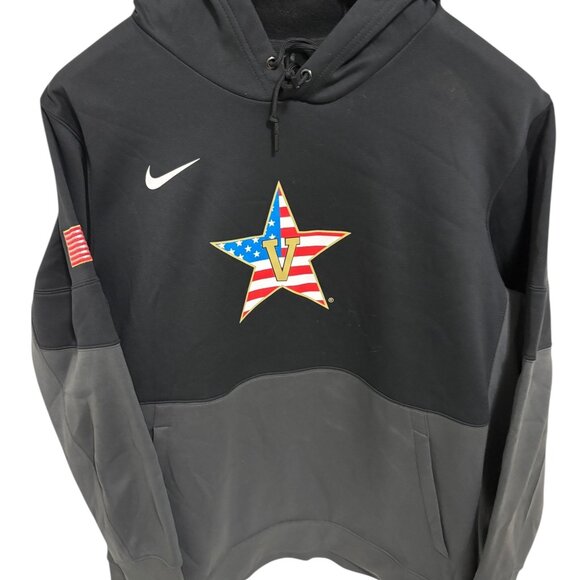 Nike Vanderbilt Commodores Club Fleece Hoodie Sweatshirt 2XL Patriotic - Picture 1 of 7